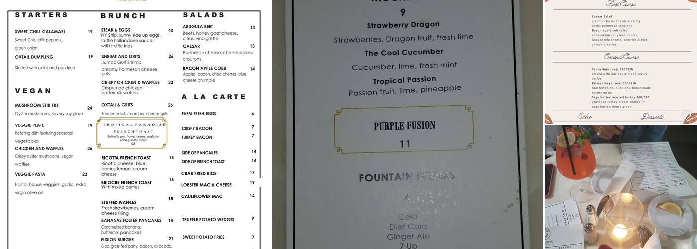 Sophusion Menu