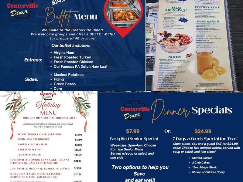 Centerville Diner 2 Menu