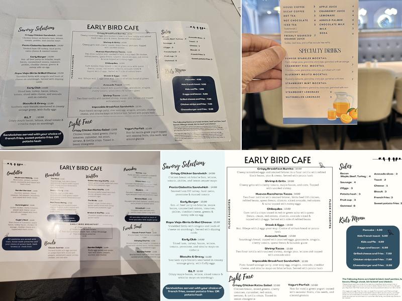 Early Bird Cafe Menu