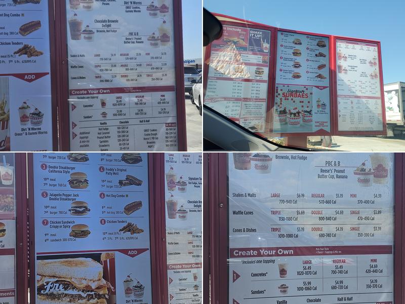 Freddy's Frozen Custard & Steakburgers Menu