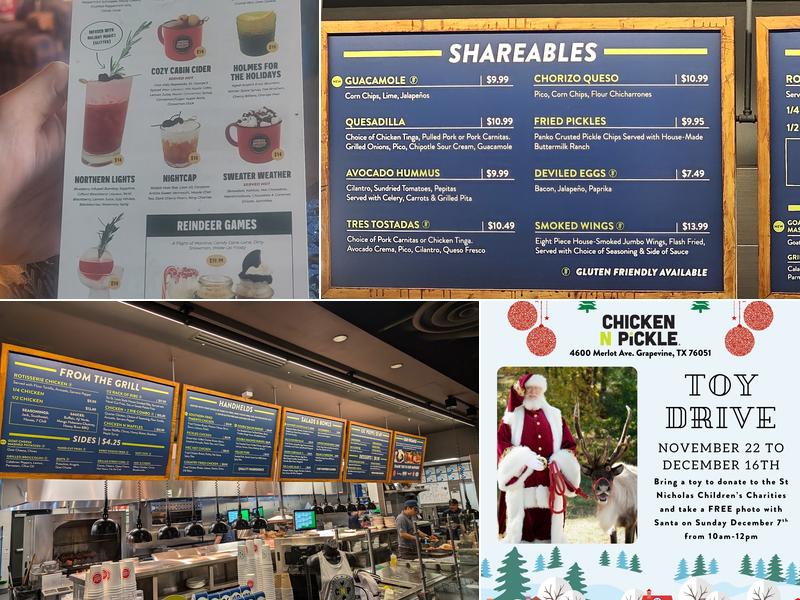 Chicken N Pickle - Grapevine Menu