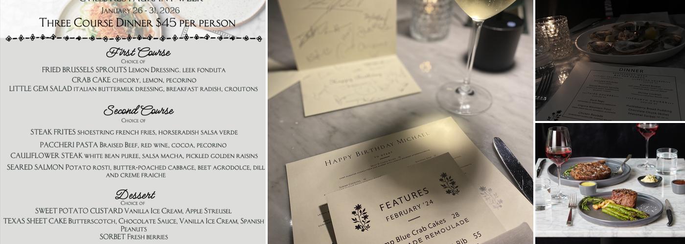 Birch & Bloom Menu