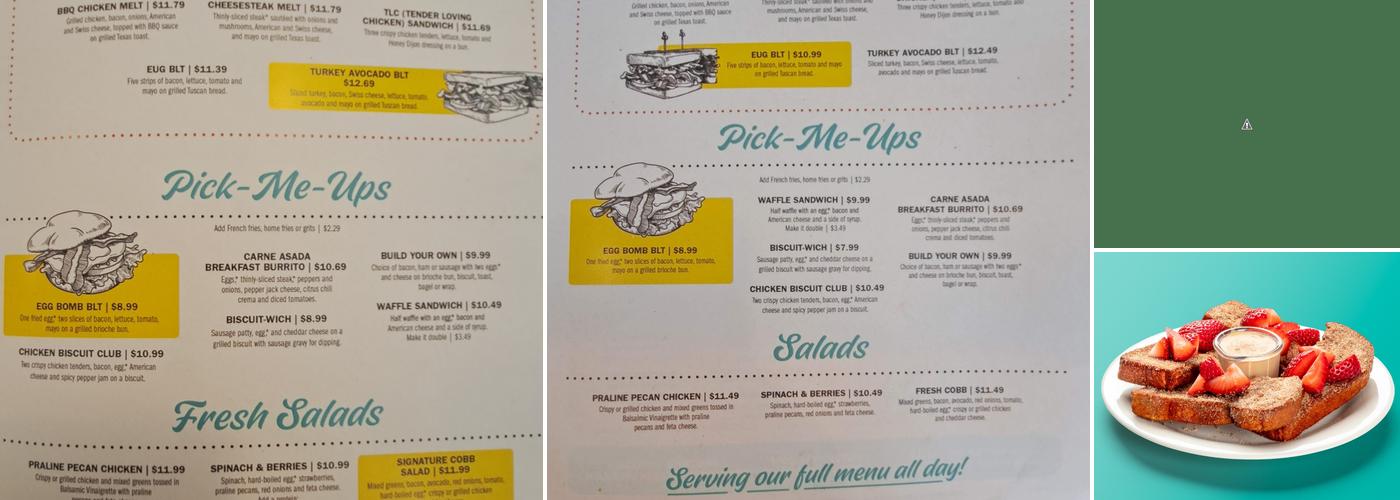 Eggs Up Grill Menu