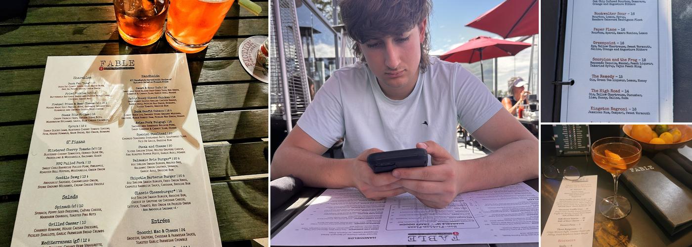 Fable: Craft Bar, Wine Saloon, Food Joint Menu