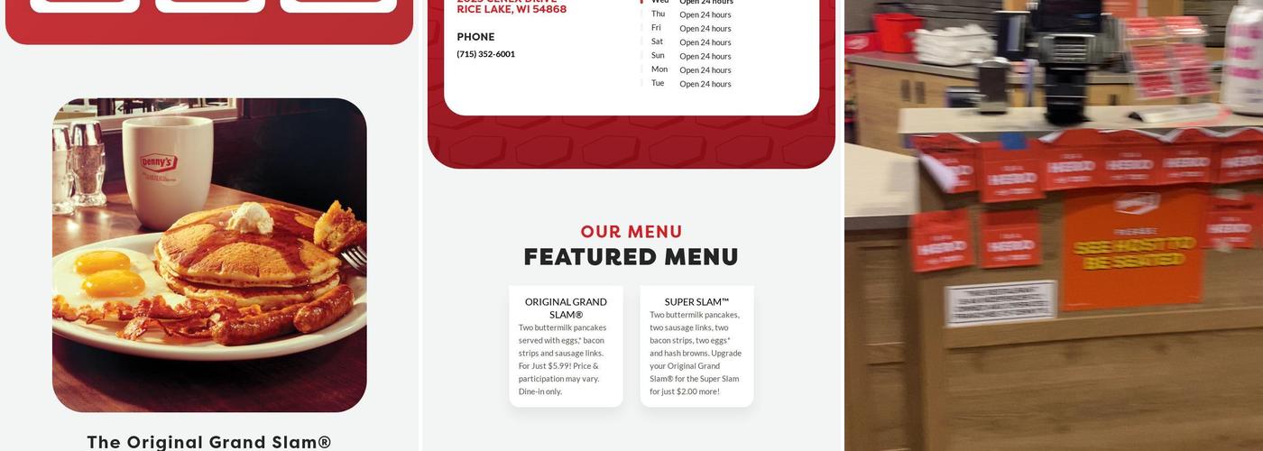 Denny's Menu
