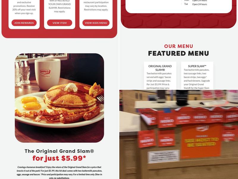 Denny's Menu