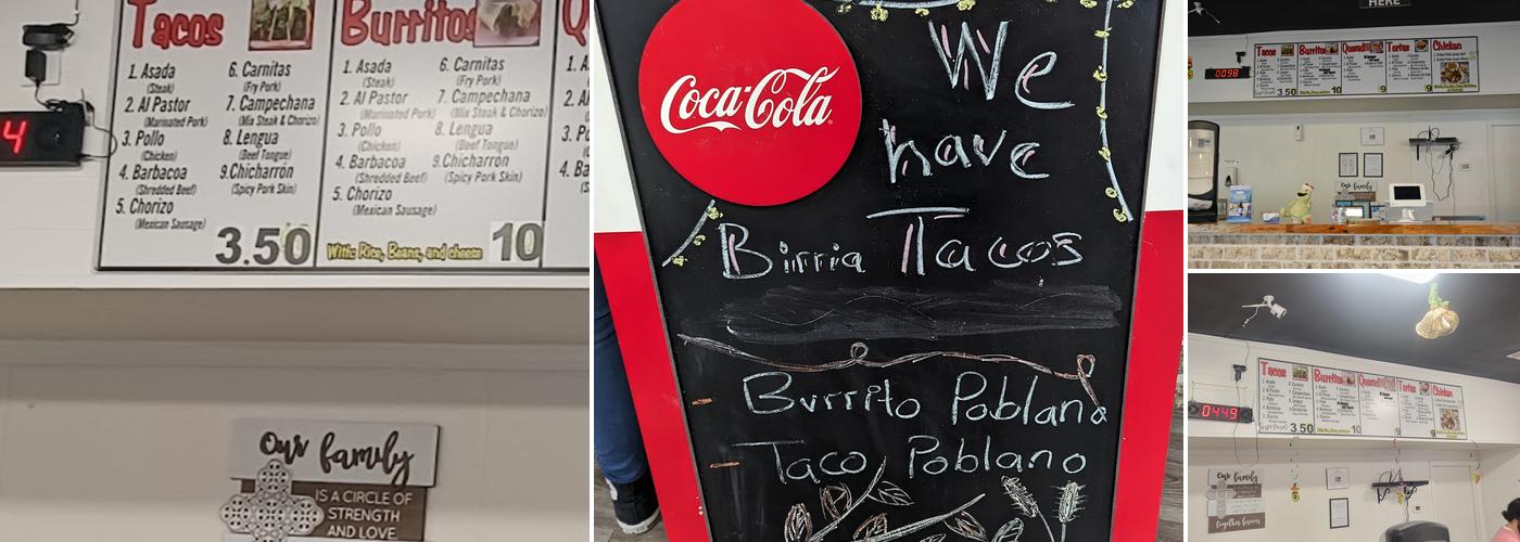 Taco Fiesta Menu