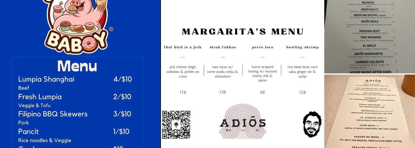 Adiõs Menu