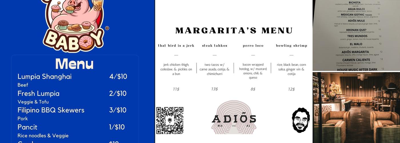 Adiõs Menu
