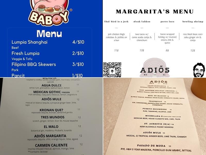 Adiõs Menu