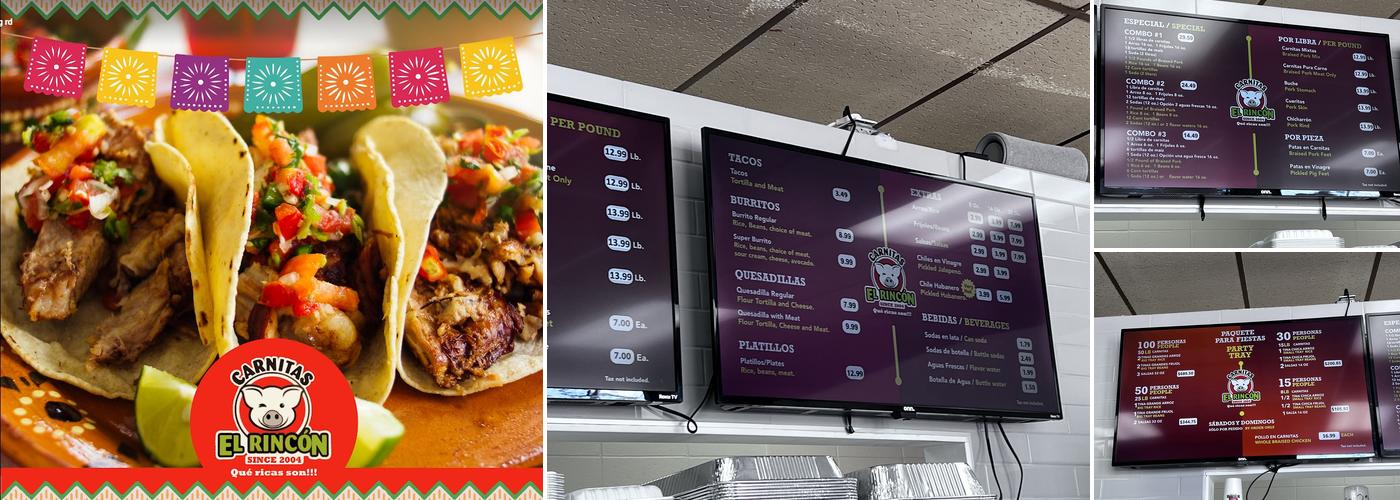Carnitas El Rincon Menu