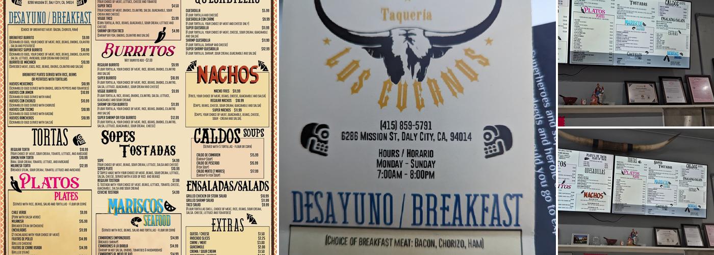 Taqueria Los Cuernos Menu