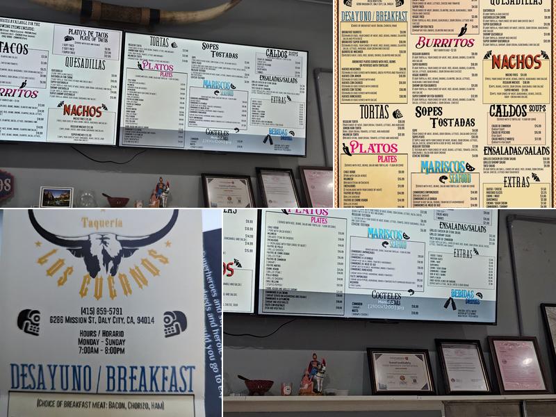 Taqueria Los Cuernos Menu