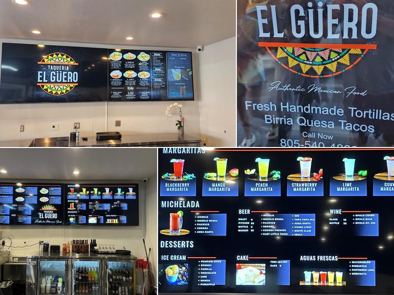 Taqueria El Guero Menu