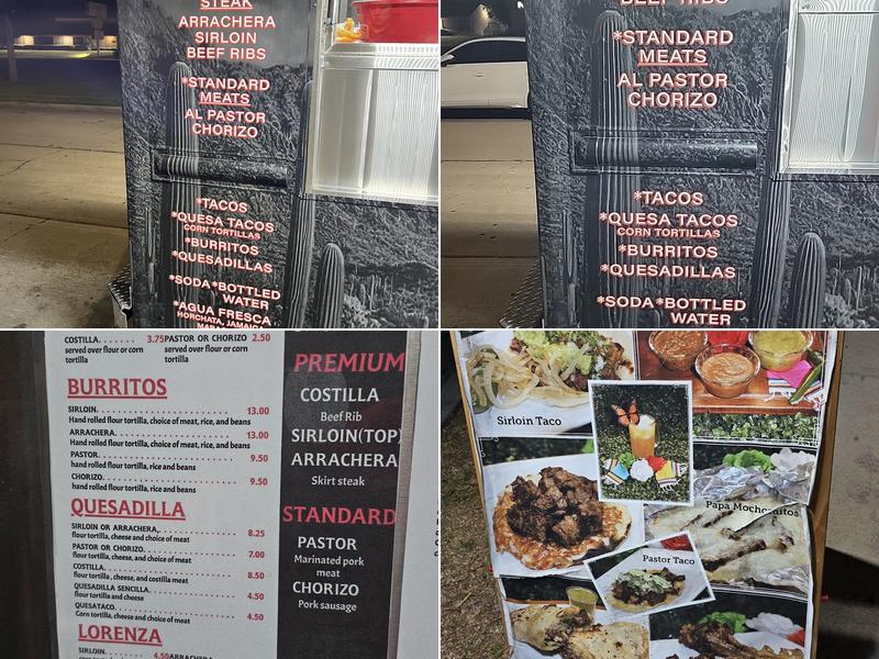 Mochomitos Asador Menu