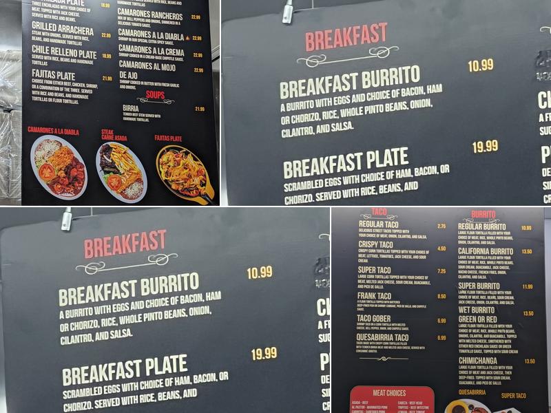 Tacos El Grullense C&D #4 Menu