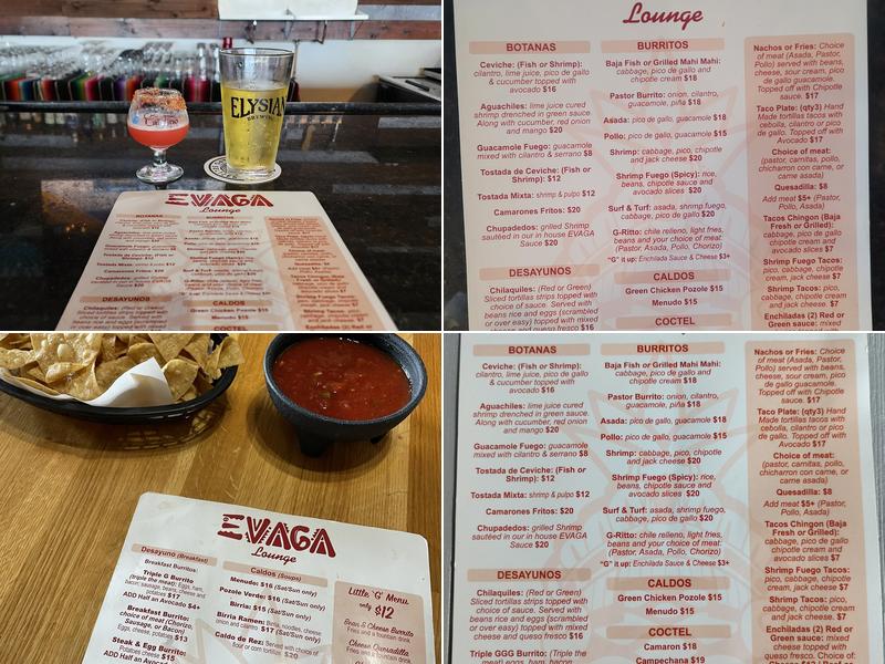 Evaga Menu
