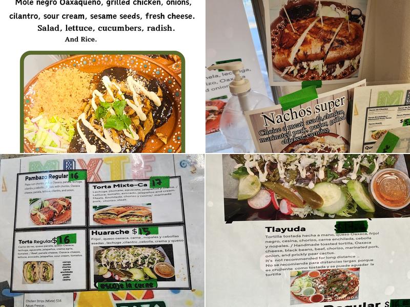 La Mixte-ca Hidalguese Menu