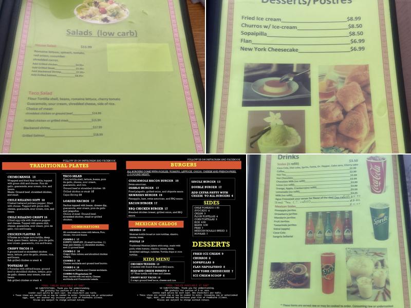 Don Dany Mexican Grill & Bar Menu