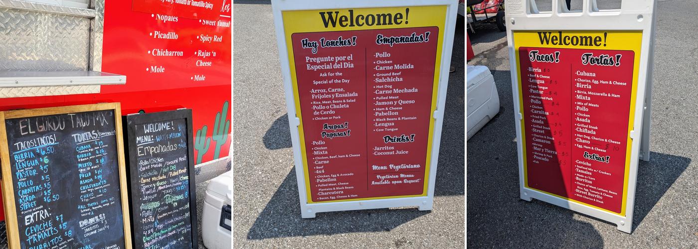 El Gordo Taco MX Menu