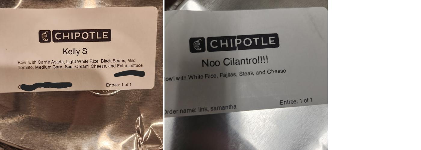 Chipotle Mexican Grill Menu