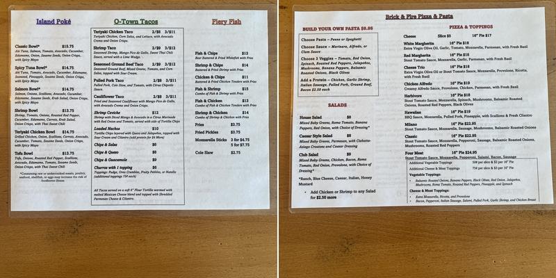 321 Eats Menu