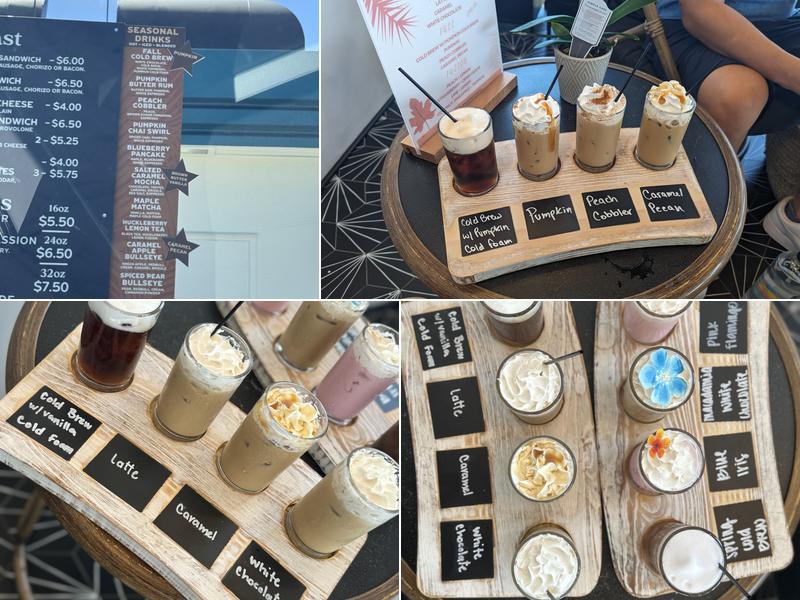 The blend coffee and cocktail Menu