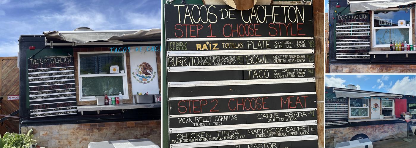 Tacos de Cacheton Menu