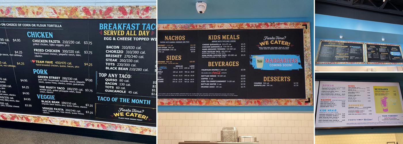 Rusty Taco Menu
