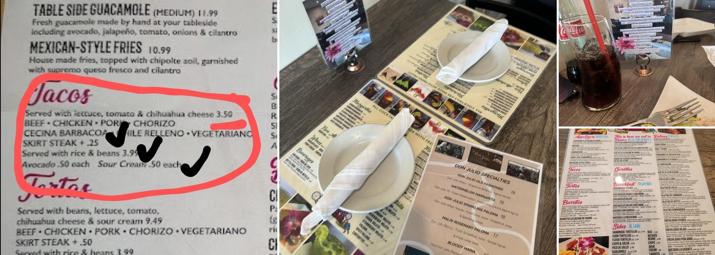 La Cocina De Mama Menu