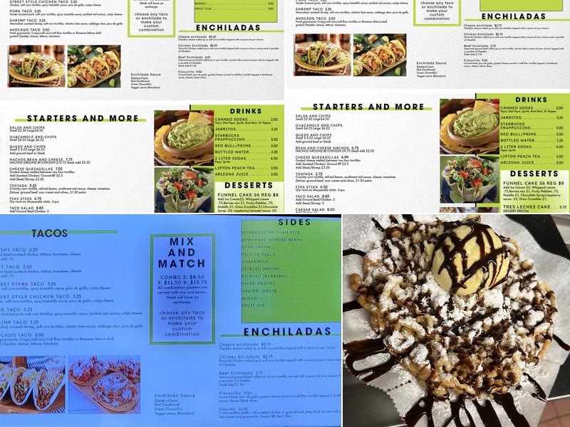Taco Fixx Menu