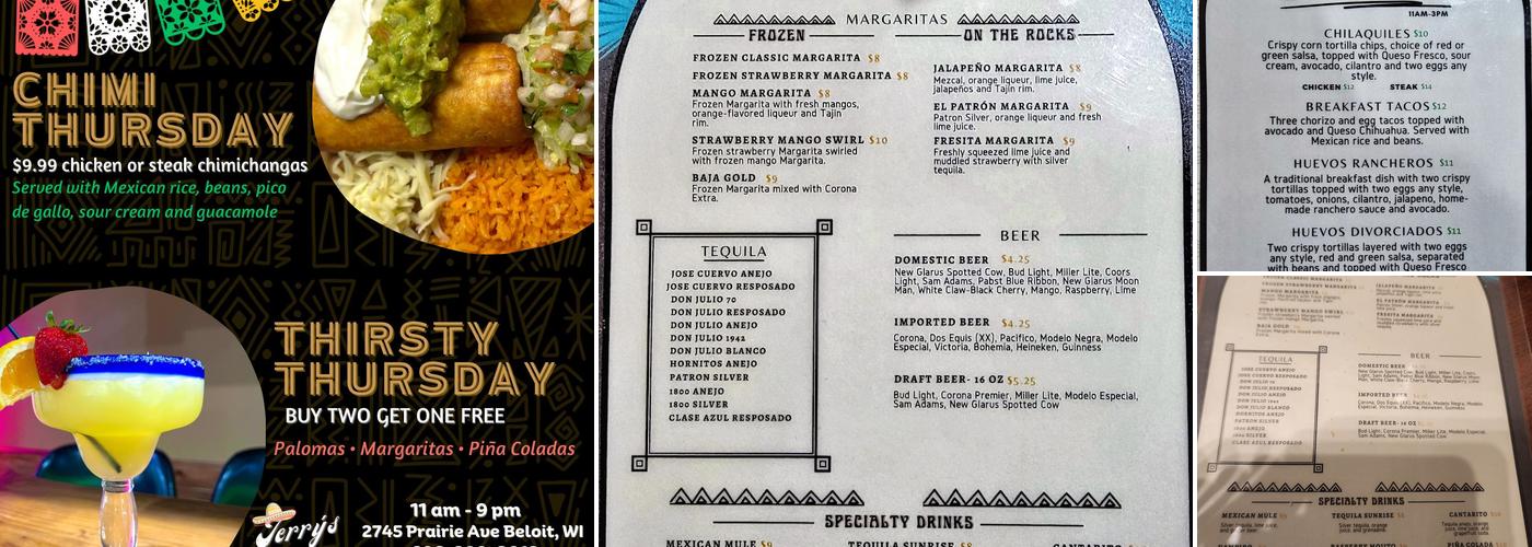 Jerry’s Mexican Kitchen & Bar Menu
