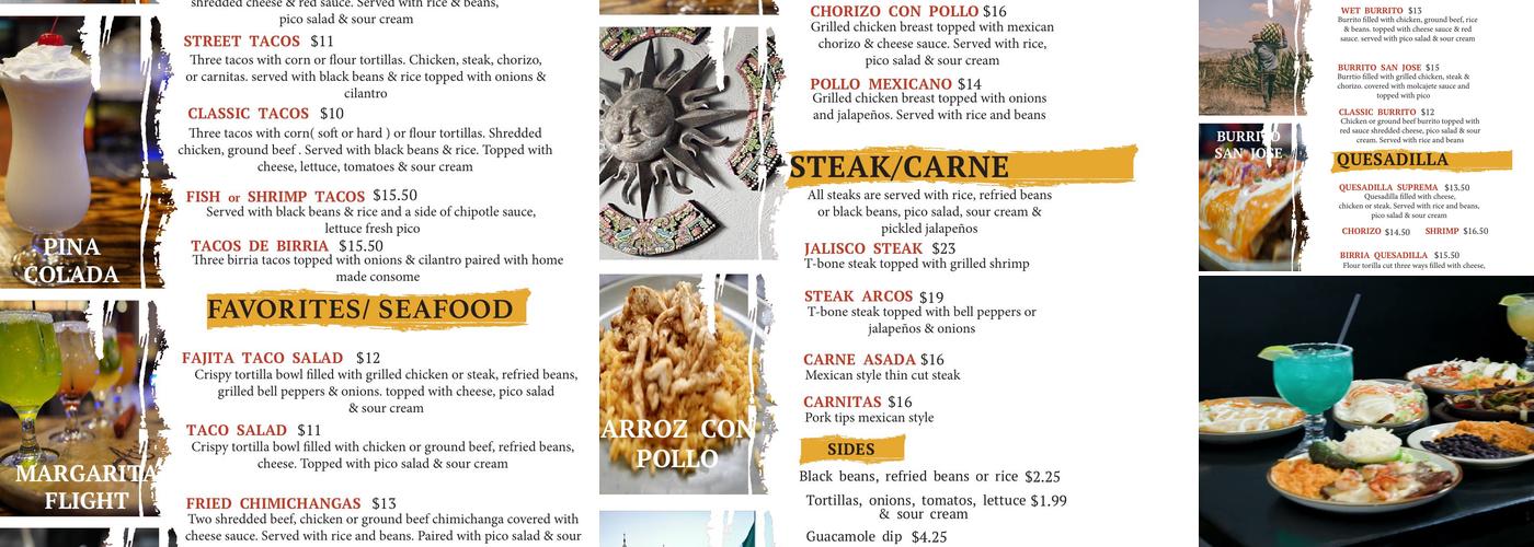 Arcos Menu
