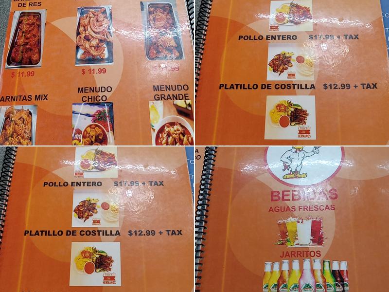 Polleria Los Hermanos Menu