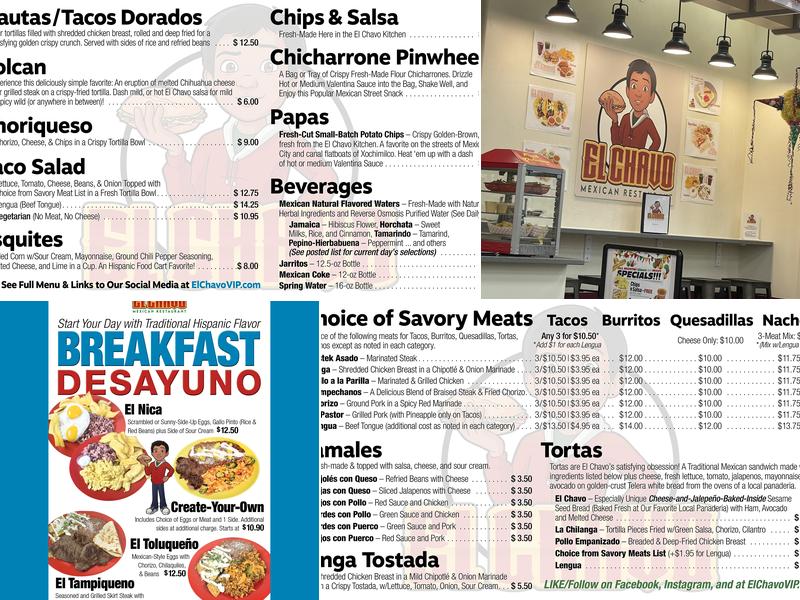 El Chavo Mexican Restaurant Menu