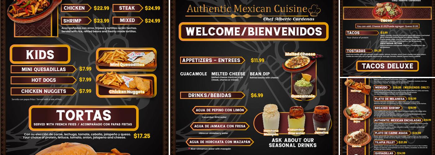Mexitli Restaurant Menu