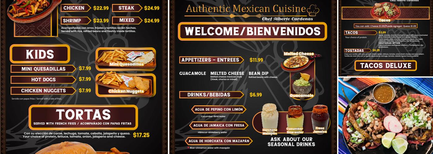 Mexitli Restaurant Menu