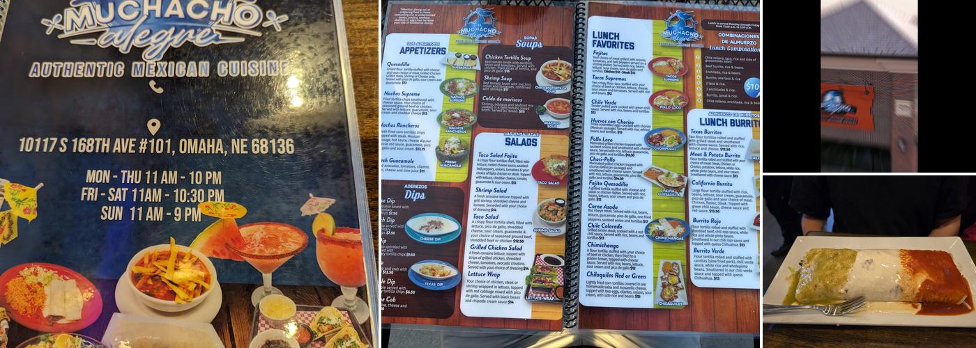 El Muchacho Alegre Menu