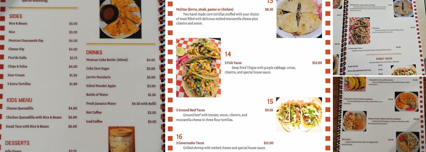 Las Mulitas de Murray Menu