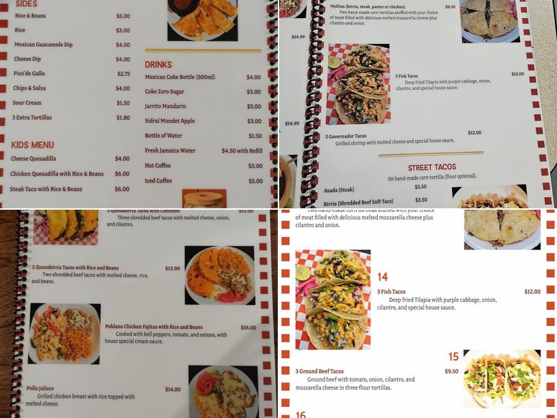 Las Mulitas de Murray Menu