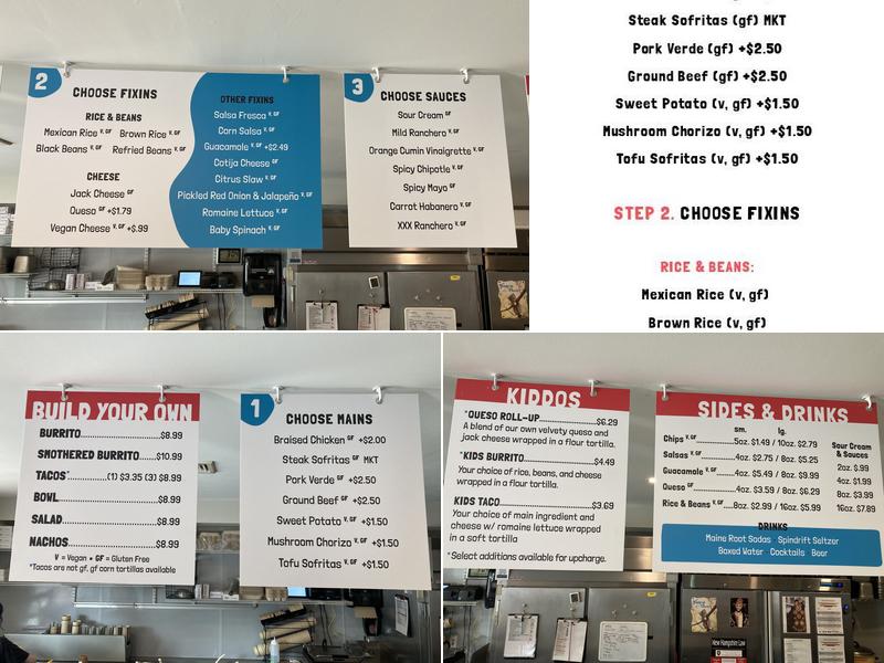 HiFi Burritos Menu