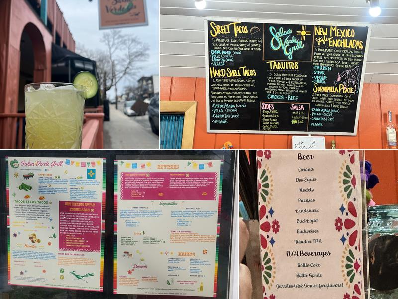 Salsa Verde Grill Menu