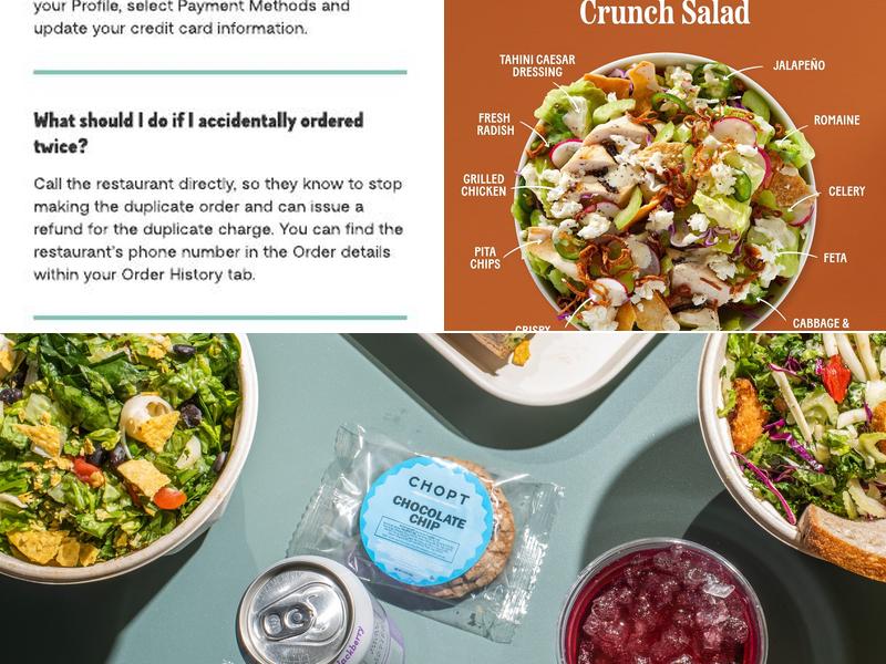 Chopt Creative Salad Co. Menu