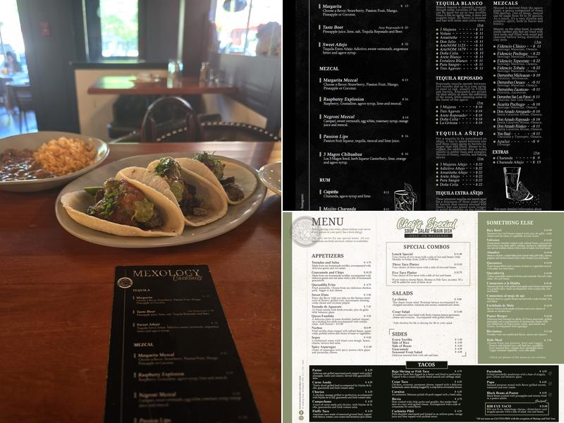 Mexcalito Taco Bar Menu