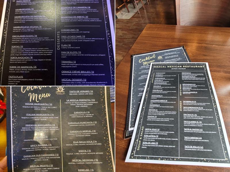 Mezcal Mexican Restaurant-Detroit Menu
