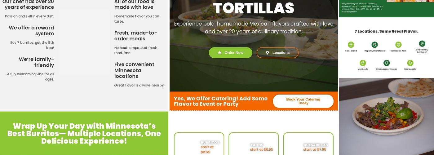 Brito's Burrito Menu