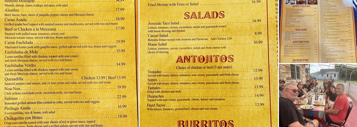 Cazadores 2 Mexican Restaurant Menu