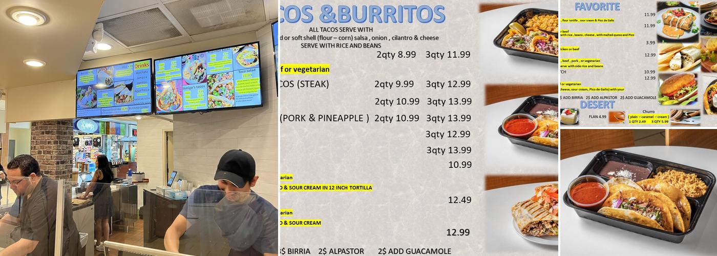 Amigos Mexican grill Menu