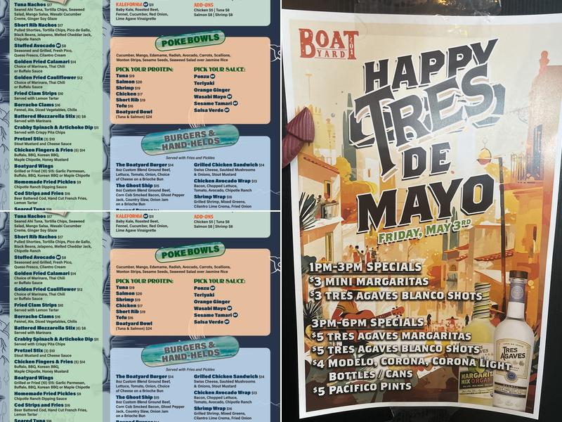 Boatyard401 Menu