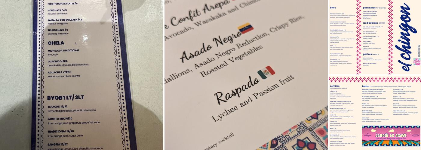 El Chingon Philly Menu